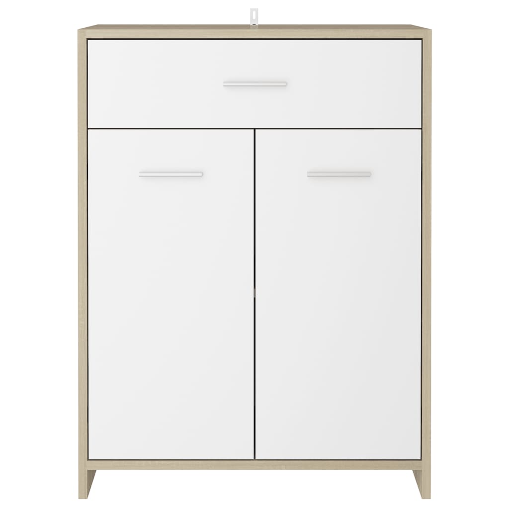 4 pcs conjunto de móveis de casa de banho branco brilhante