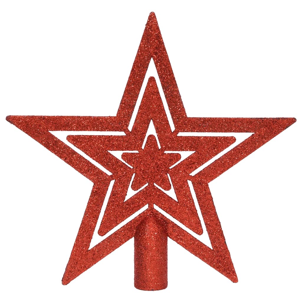 108 pcs conjunto de enfeites de Natal vermelho e branco