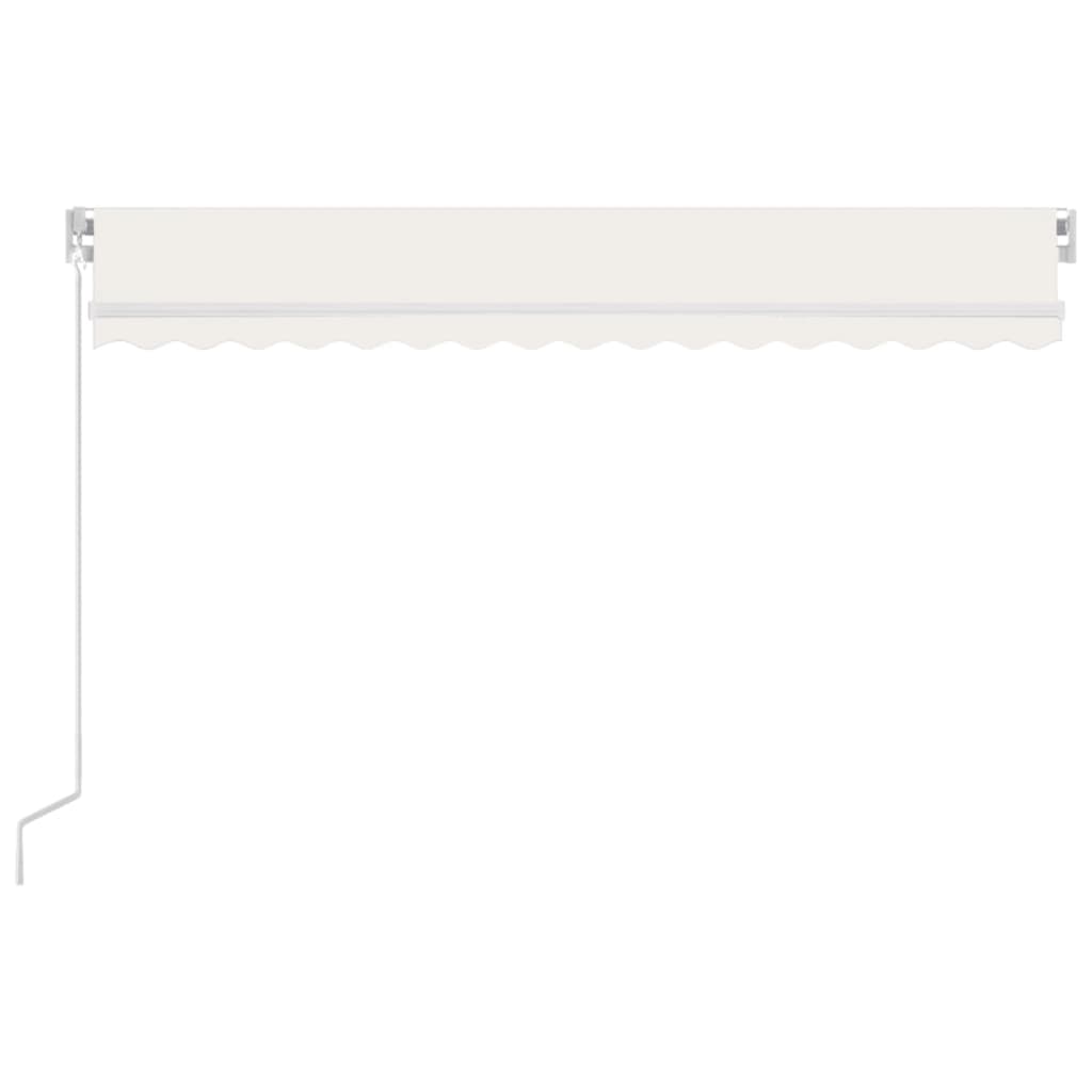 Toldo retrátil manual 450x350 cm cor creme