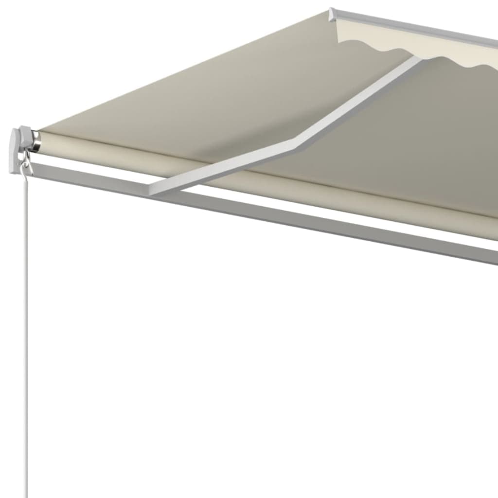 Toldo retrátil manual 450x350 cm cor creme