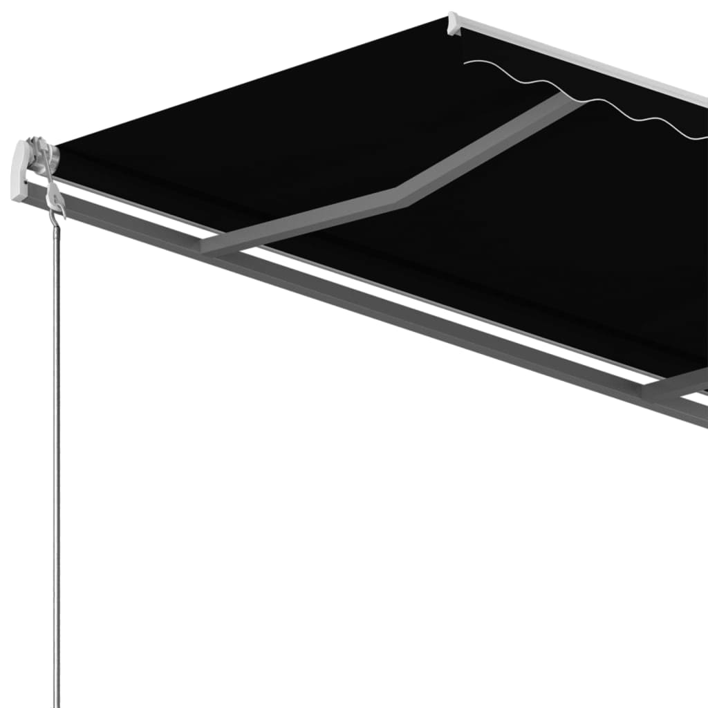 Toldo retrátil manual independente 450x300 cm amarelo e branco