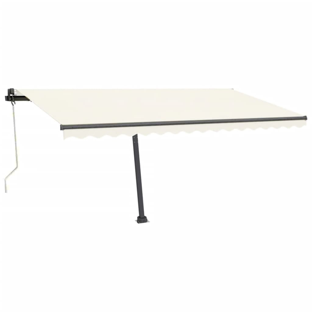 Toldo automático com LED e sensor de vento 450x350 cm cor creme