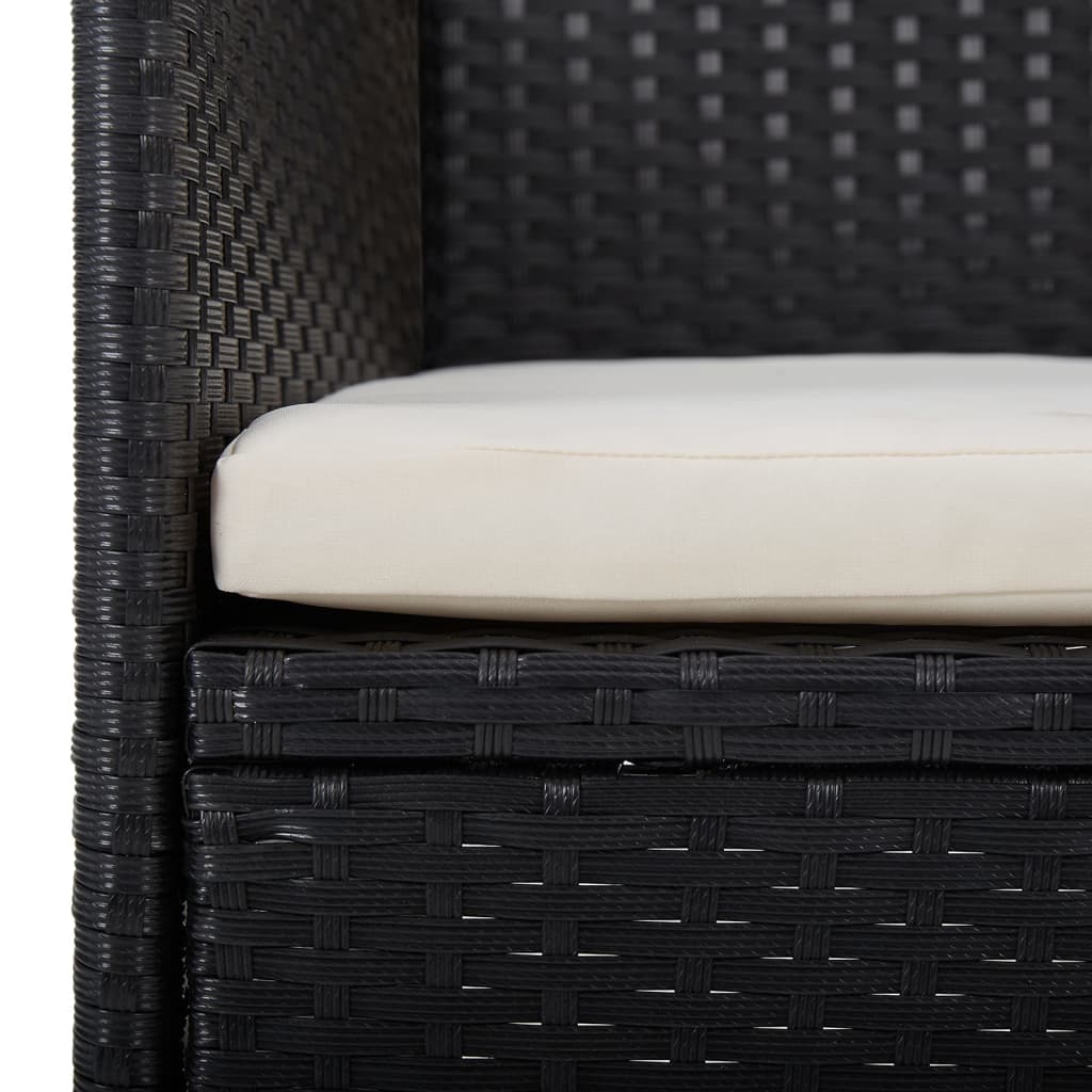 5 pcs conjunto de jantar para jardim bege