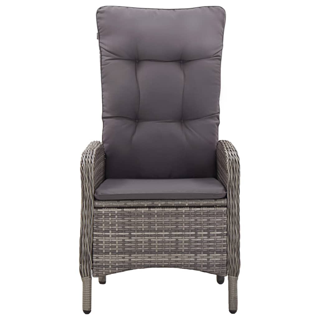 5 pcs conjunto de jantar para jardim preto