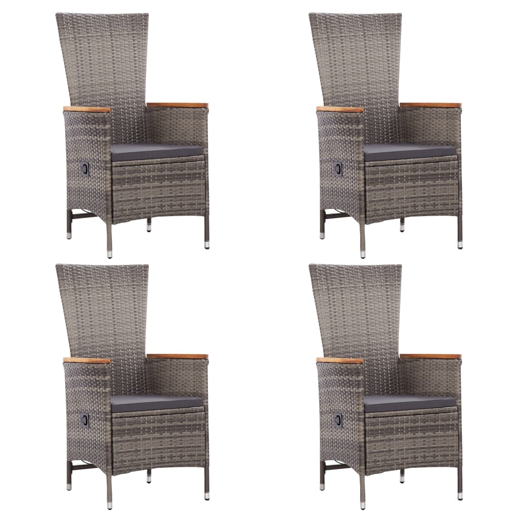 5 pcs conjunto de jantar para jardim bege