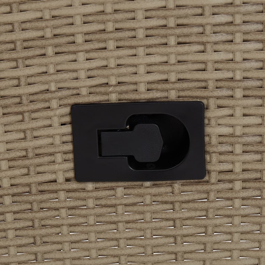 5 pcs conjunto de jantar para jardim bege