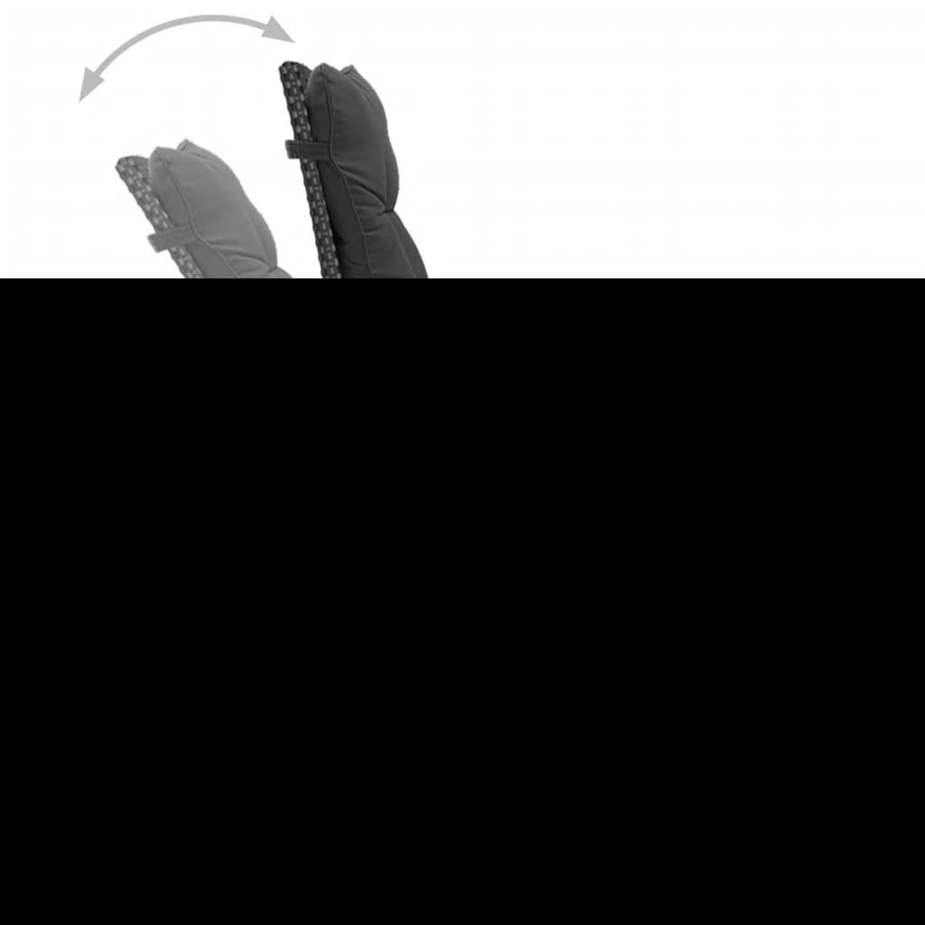 5 pcs conjunto de jantar para jardim antracite