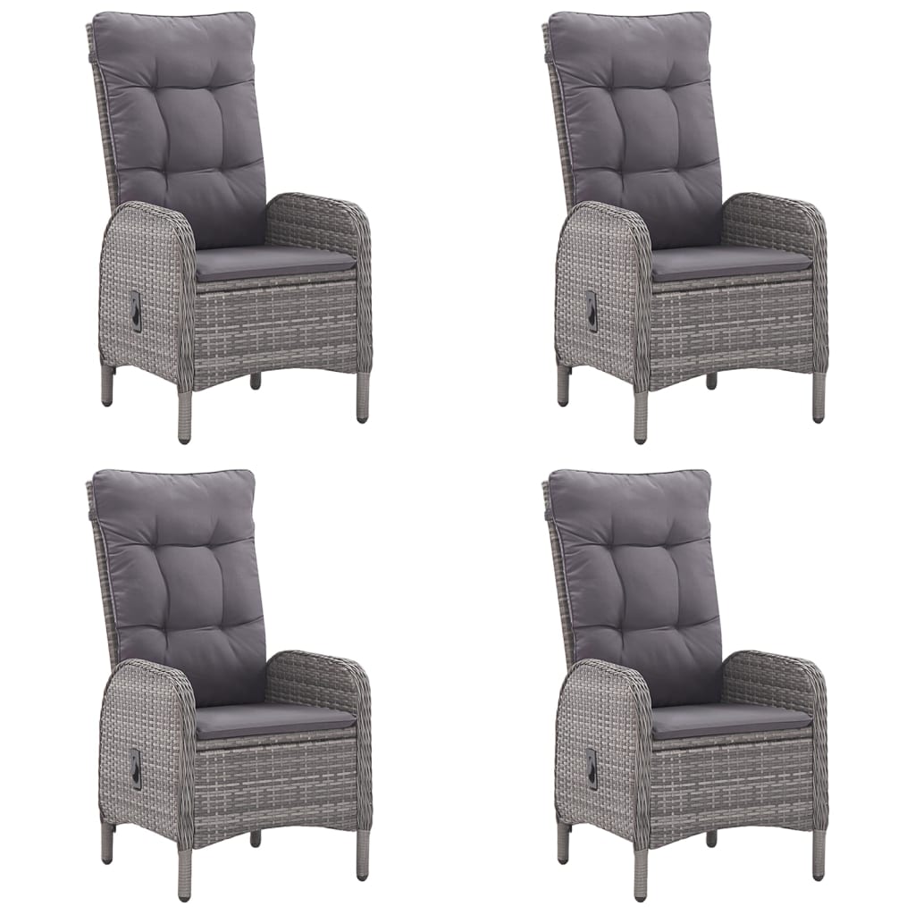 7 pcs conjunto de jantar para jardim bege