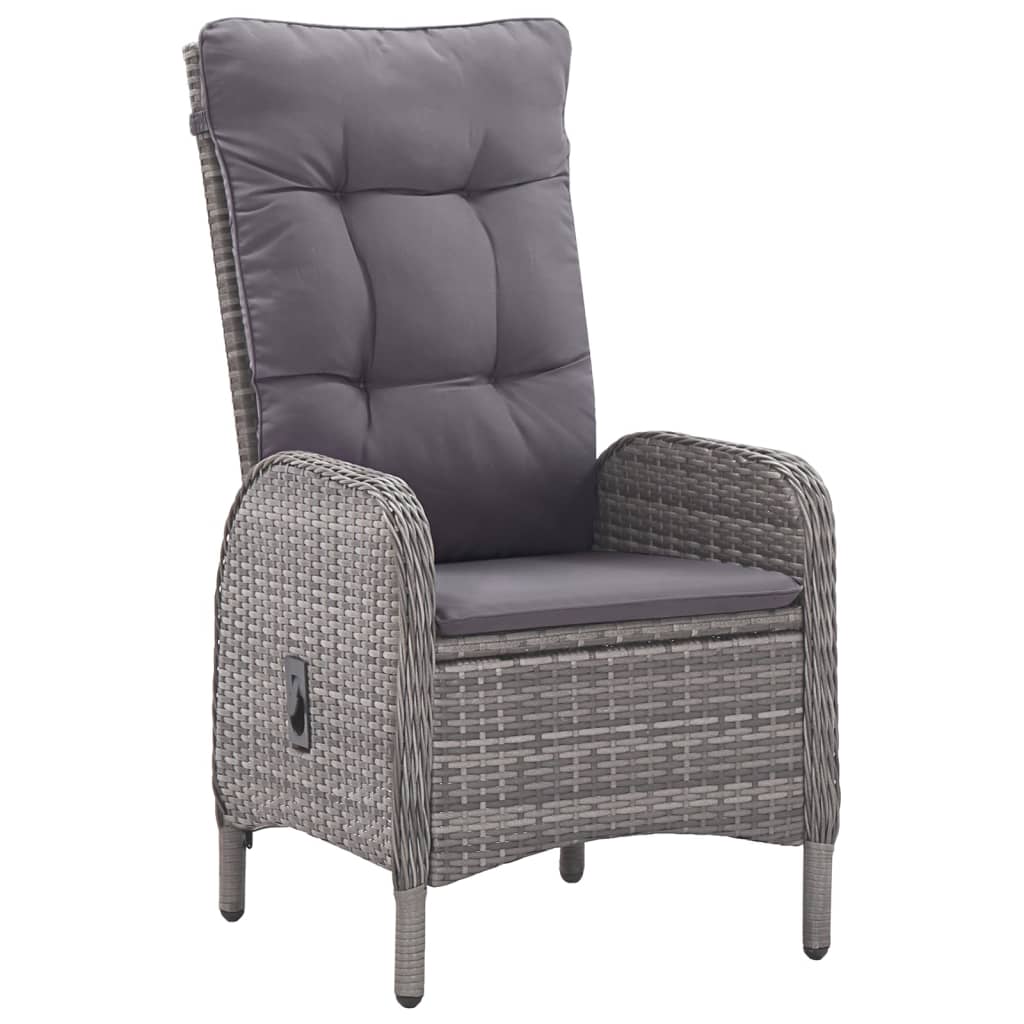 7 pcs conjunto de jantar para jardim bege