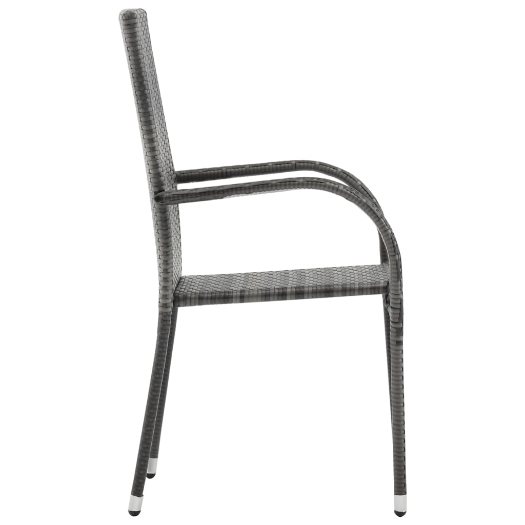 5 pcs conjunto de jantar para jardim antracite