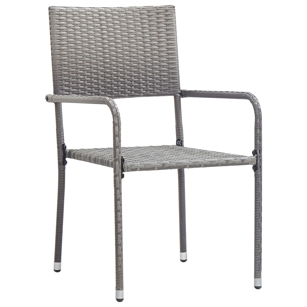 5 pcs conjunto de jantar para jardim antracite