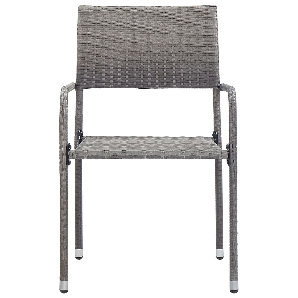 5 pcs conjunto de jantar para jardim antracite