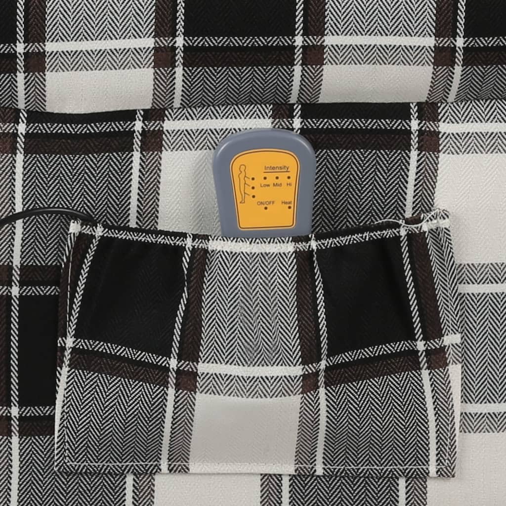 Poltrona de massagens reclinável tecido multicor