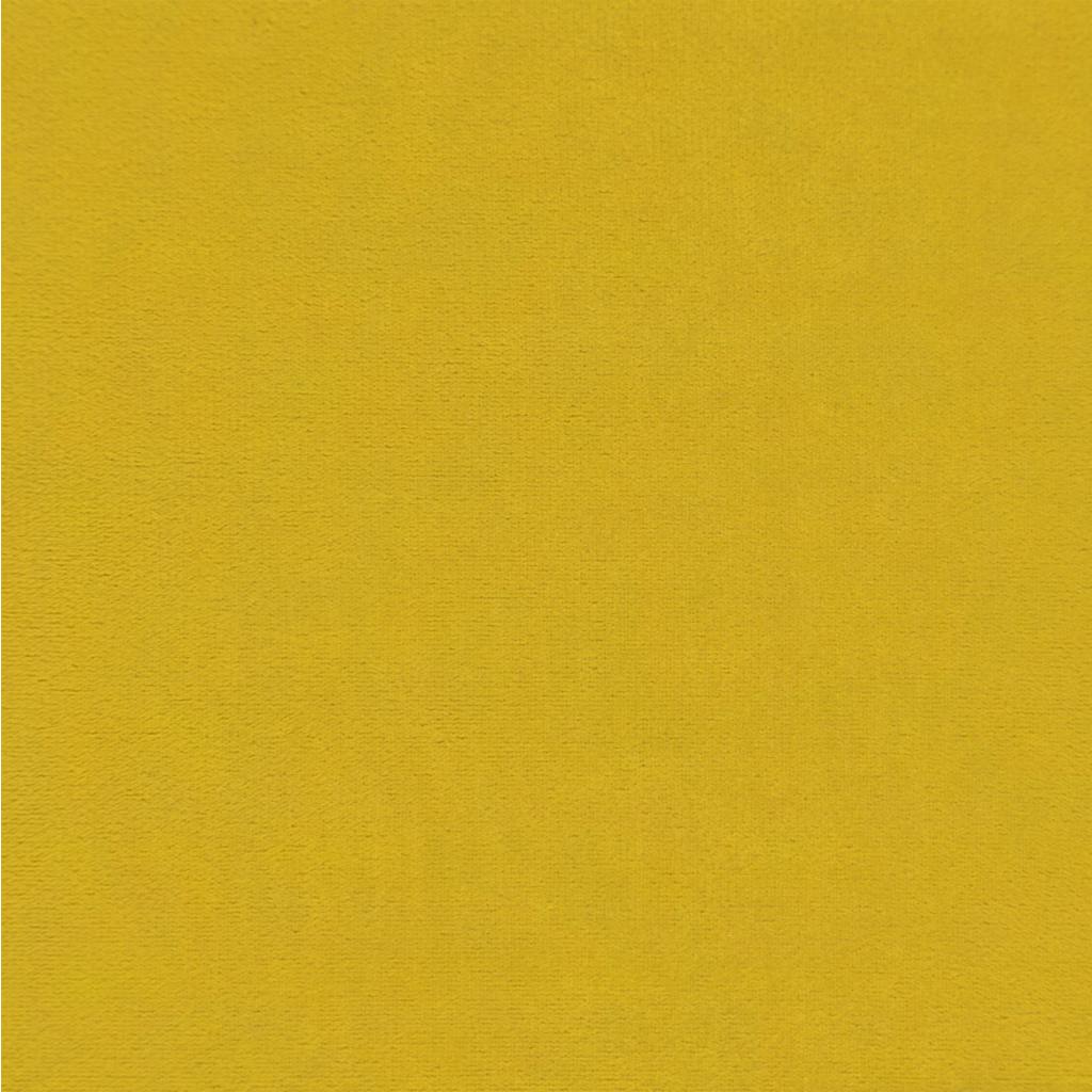 Banco com pernas de madeira veludo amarelo