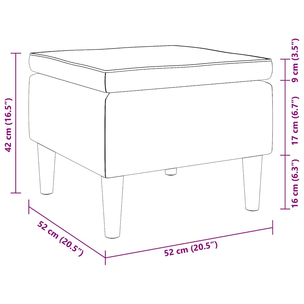 Banco com pernas de madeira tecido cinzento-claro