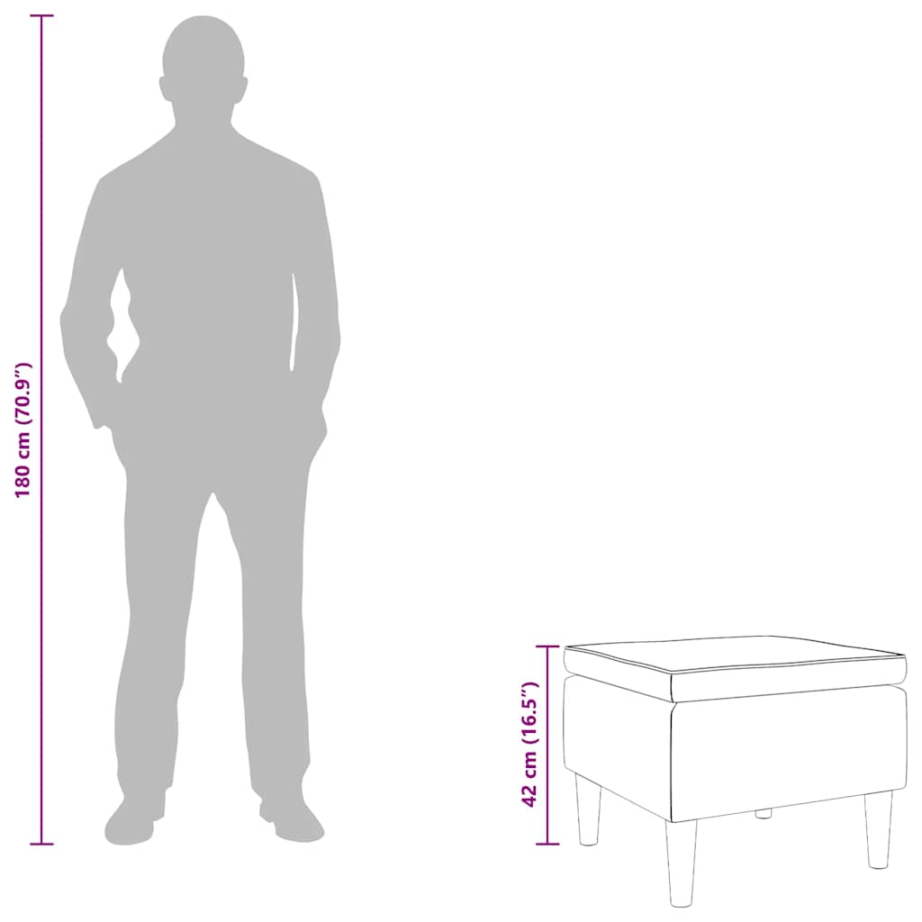 Banco com pernas de madeira tecido cinzento-claro