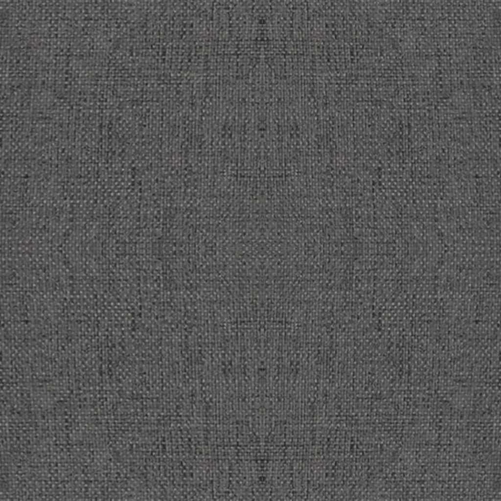 Banco com pernas de madeira tecido cinzento-escuro