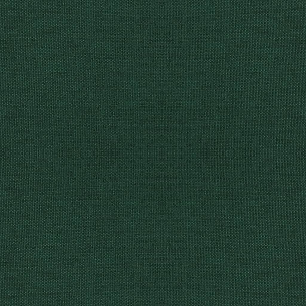 Banco com pernas de madeira tecido verde-escuro