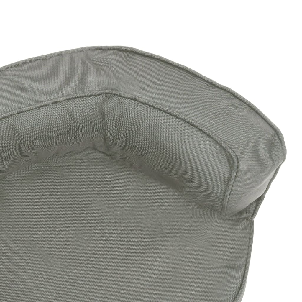 Cama p/ cães ergonómica 75x53cm aspeto linho cinzento-escuro