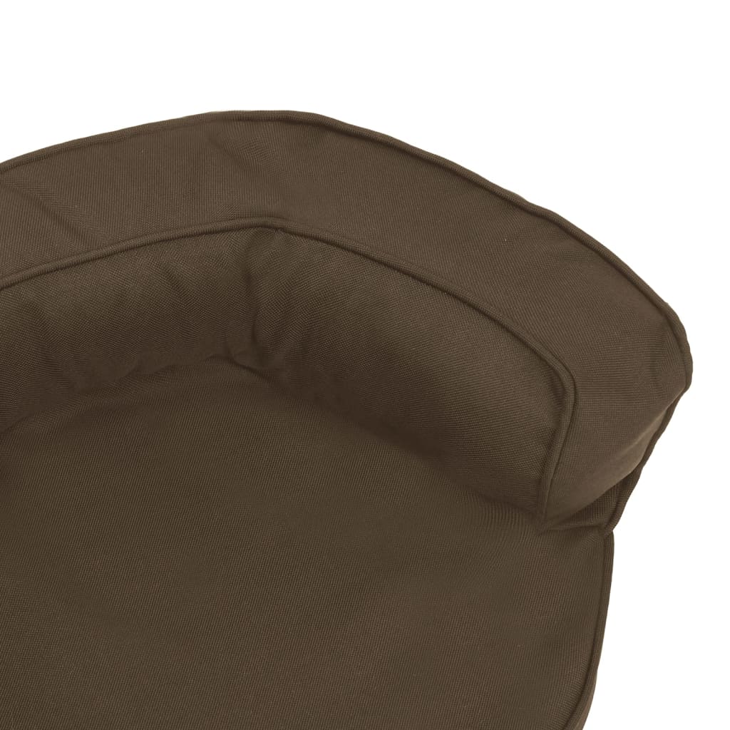 Cama p/ cães ergonómica 75x53cm aspeto linho cinzento-escuro