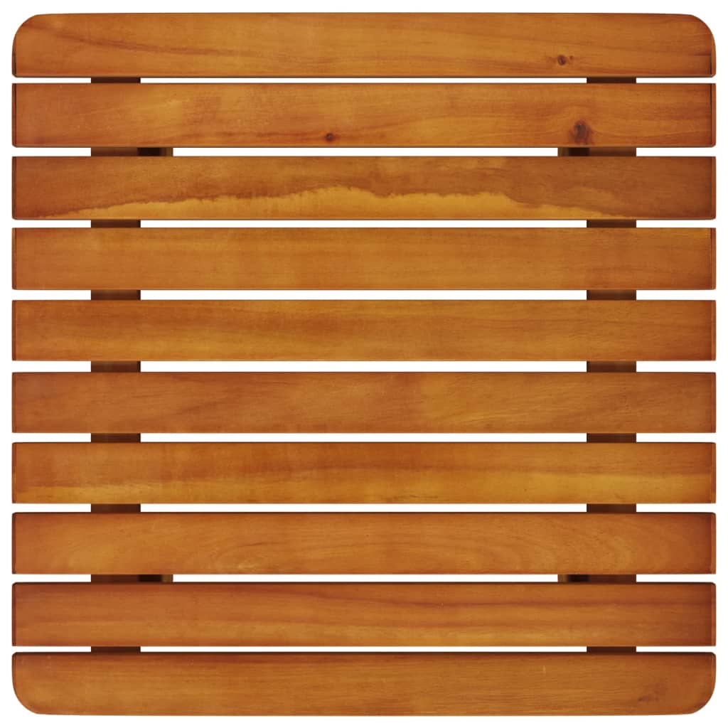 3 pcs conjunto de bistrô em madeira de acácia maciça