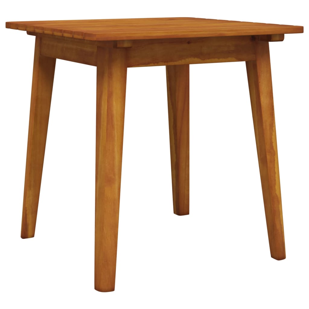 3 pcs conjunto de bistrô em madeira de acácia maciça