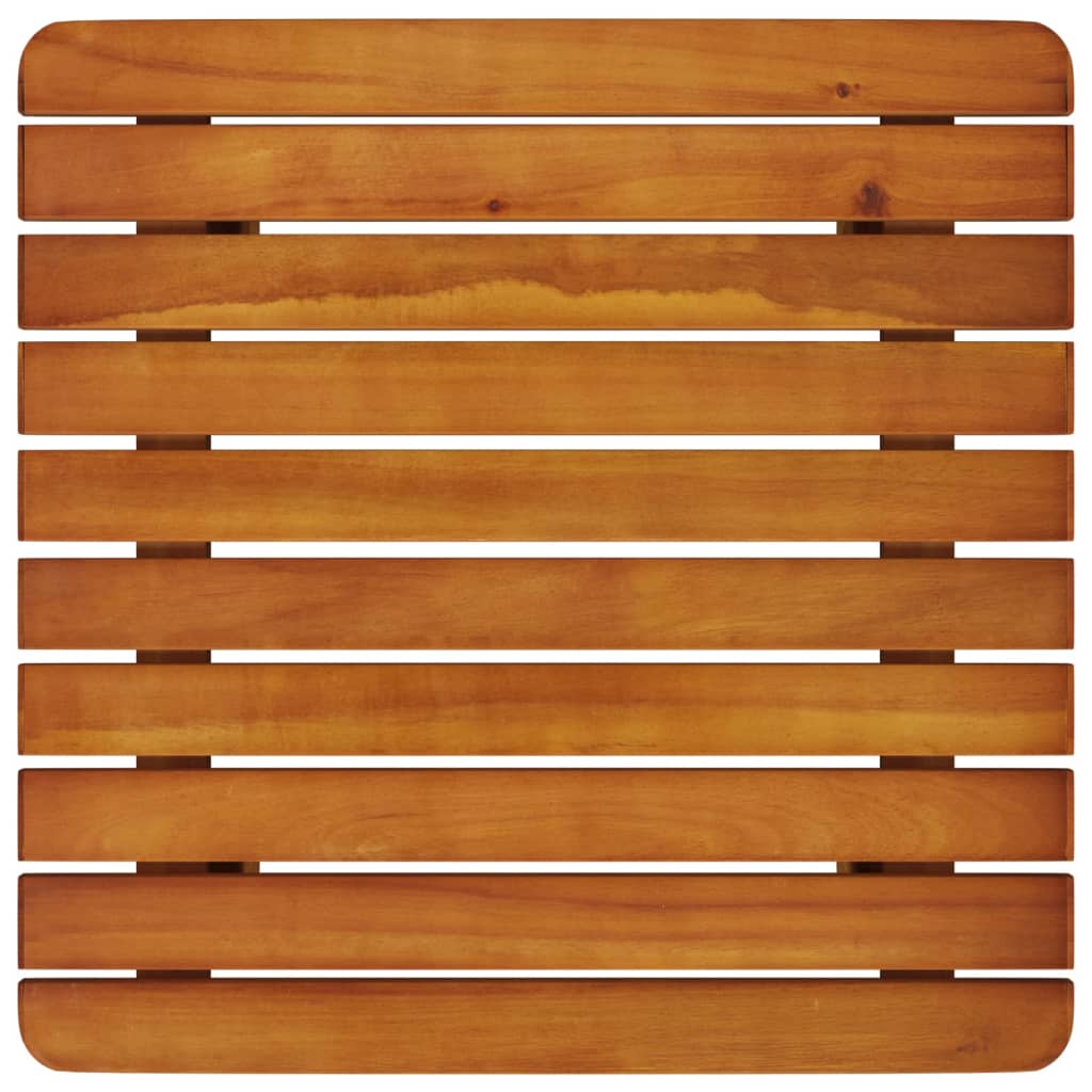 3 pcs conjunto de bistrô em madeira de acácia maciça