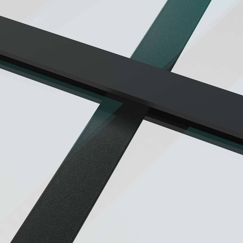 Porta deslizante em vidro ESG e alumínio 102x205 cm preto