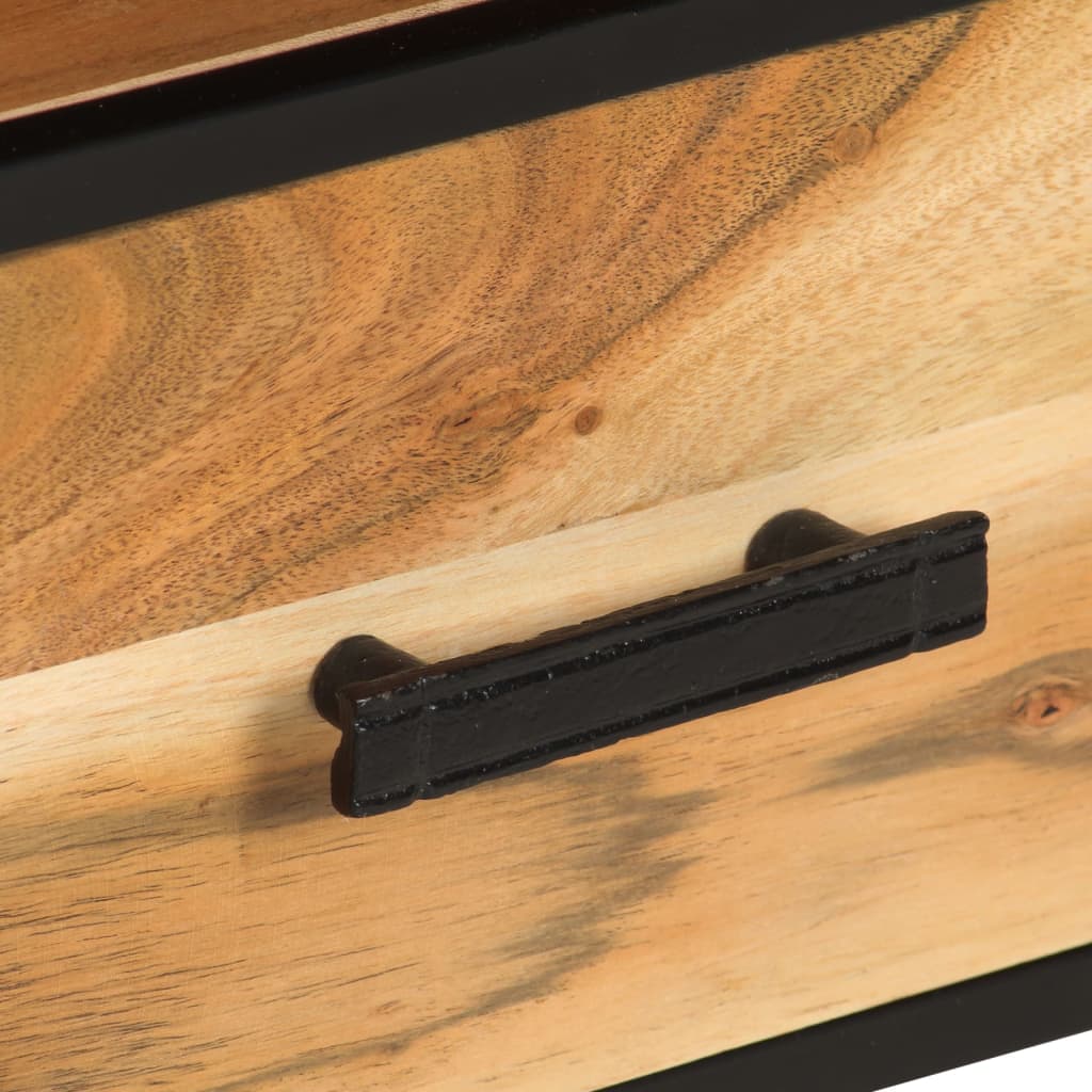 Móvel de TV 110x30x45 cm madeira de acácia maciça