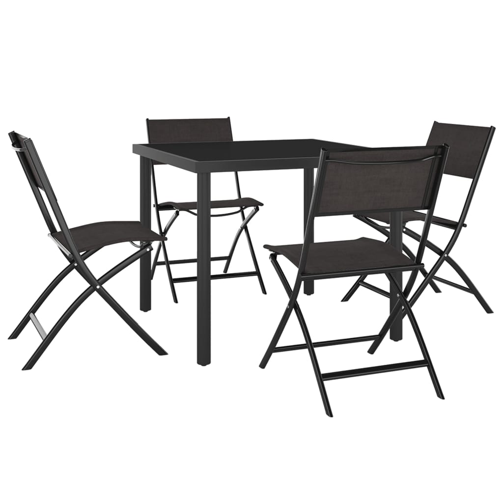 7 pcs conjunto de jantar para exterior aço