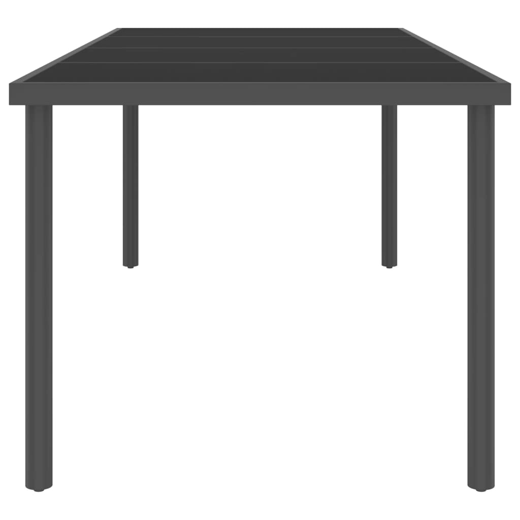 7 pcs conjunto de jantar para exterior aço