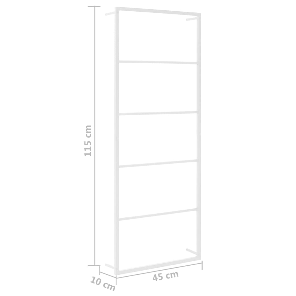Toalheiro Branco 45x10x115 cm Aço