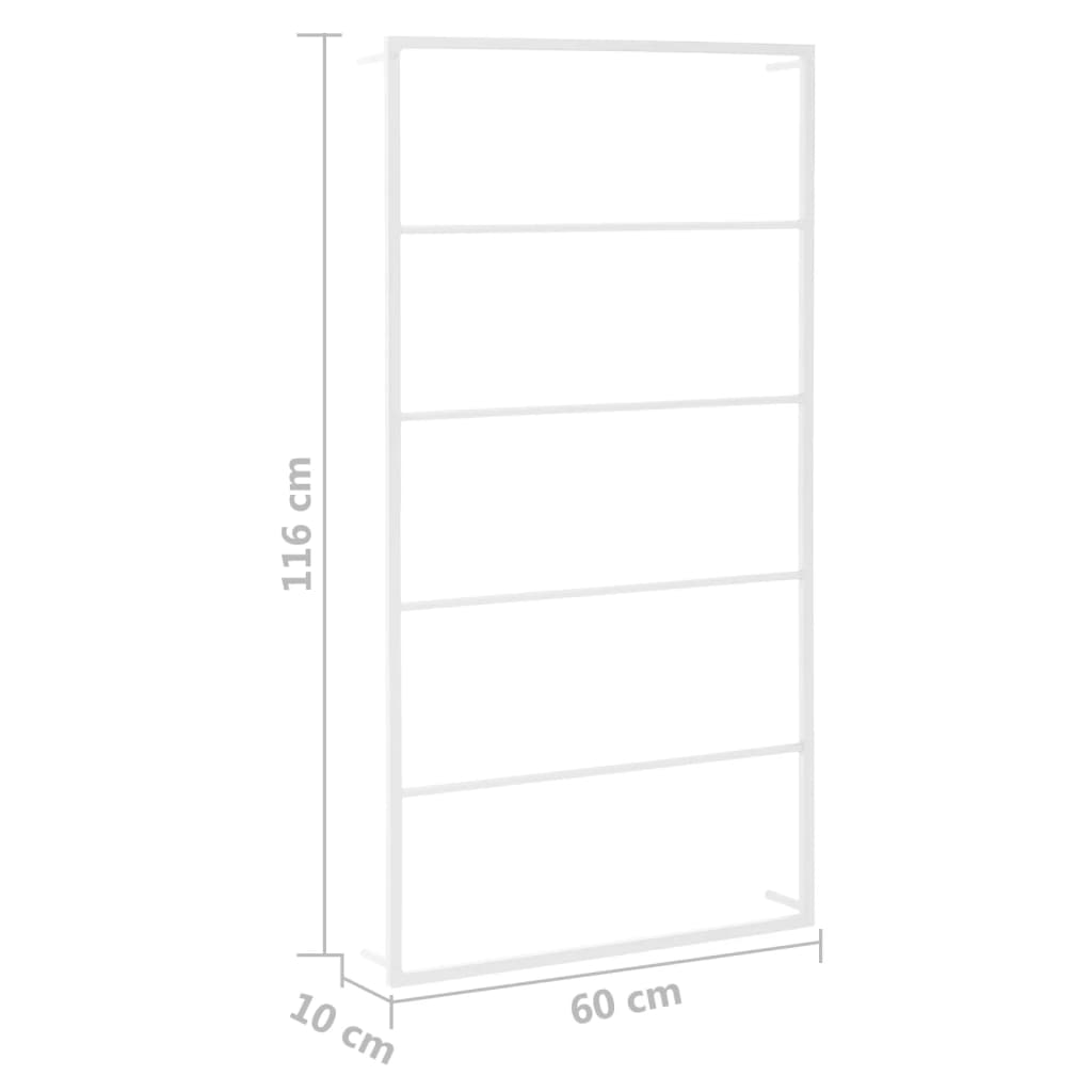 Toalheiro Branco 60x10x116 cm Aço