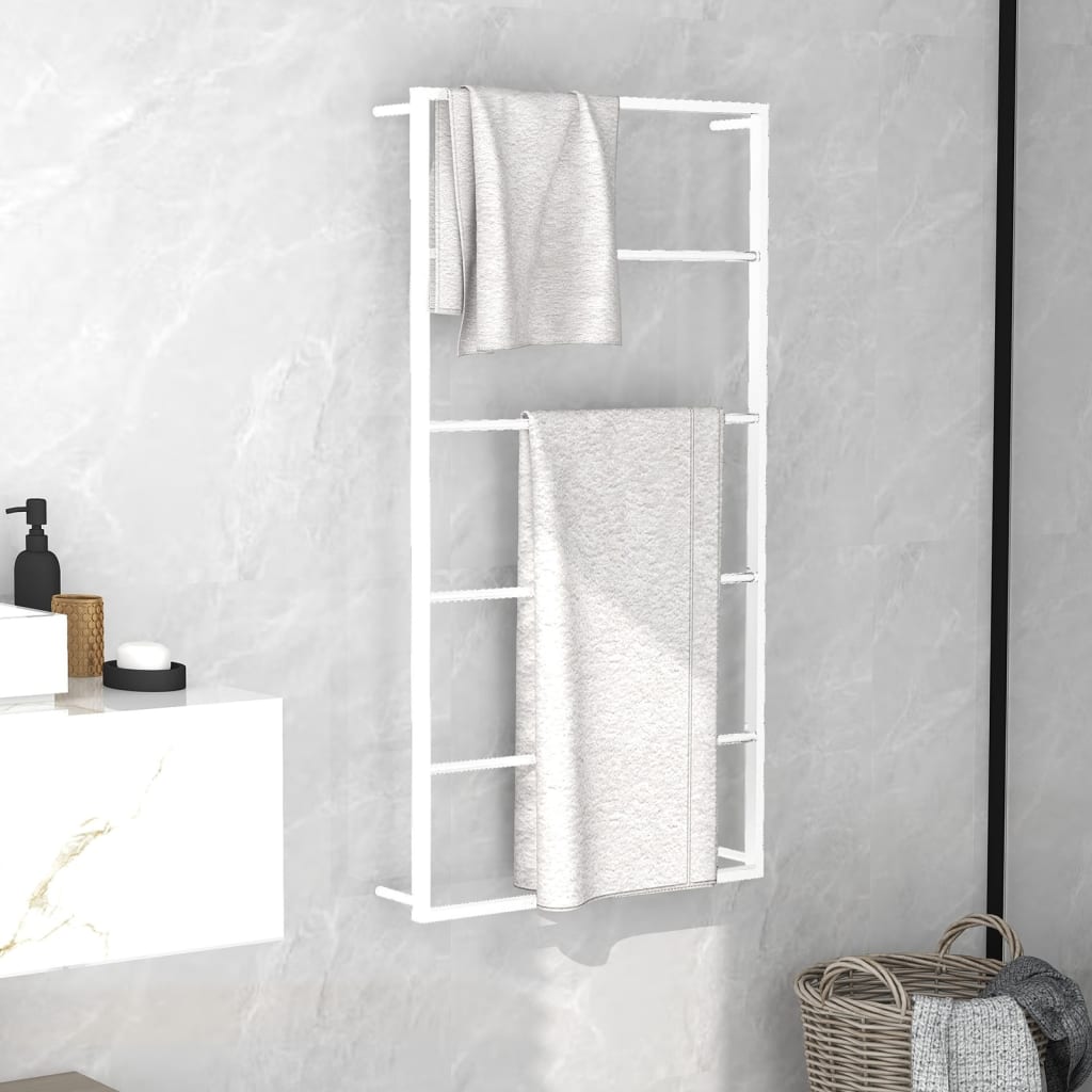 Toalheiro Branco 60x10x116 cm Aço