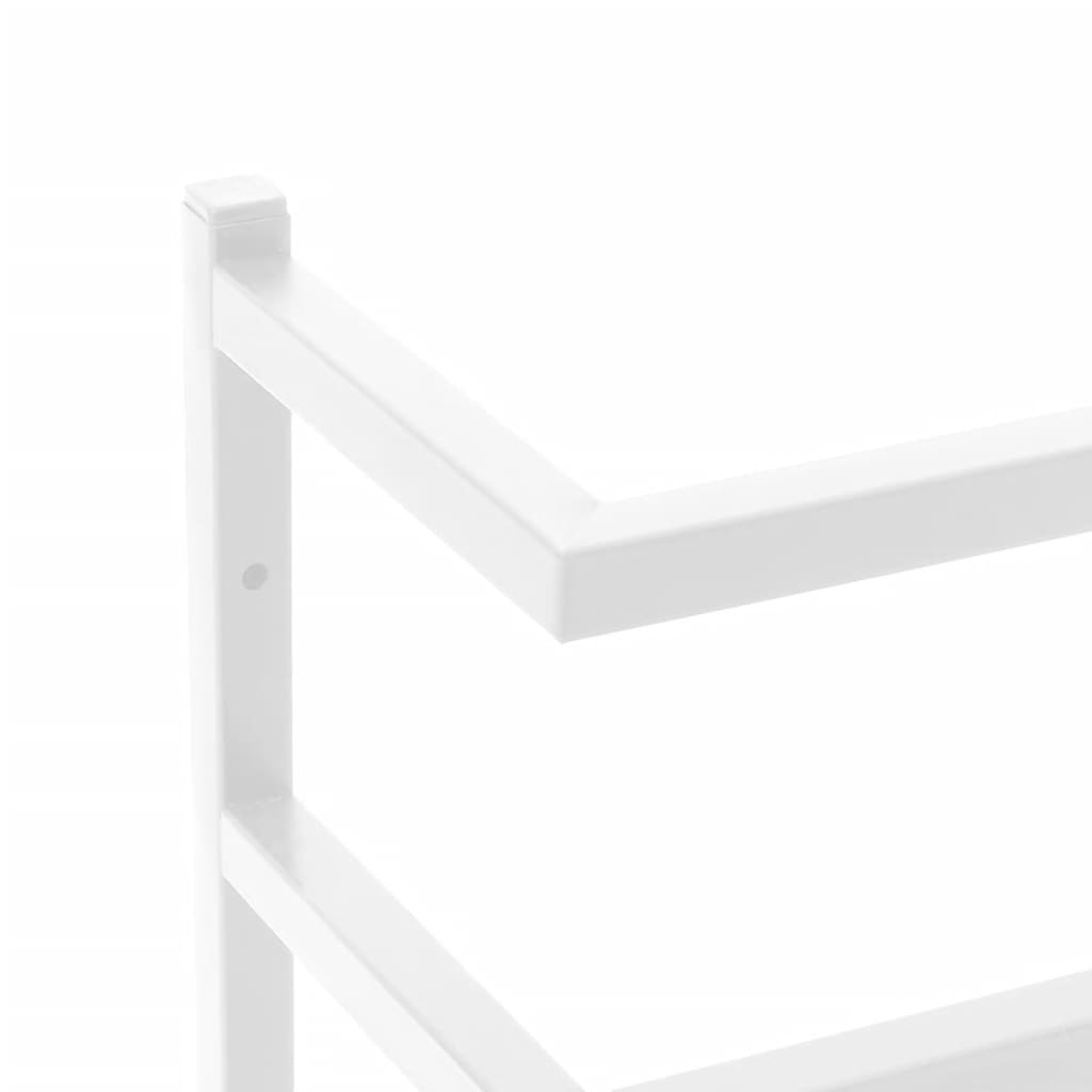 Toalheiro 24x12x48 cm aço branco