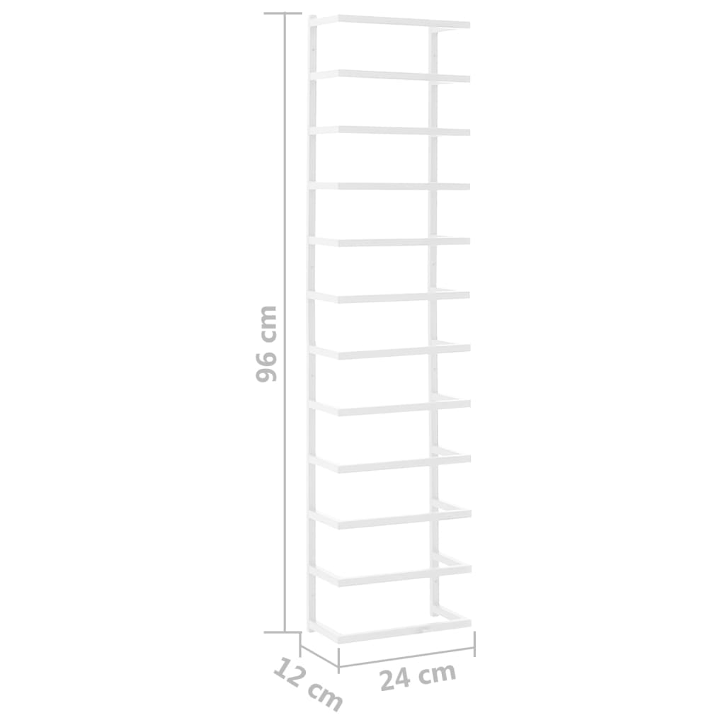 Toalheiro 24x12x96 cm aço branco