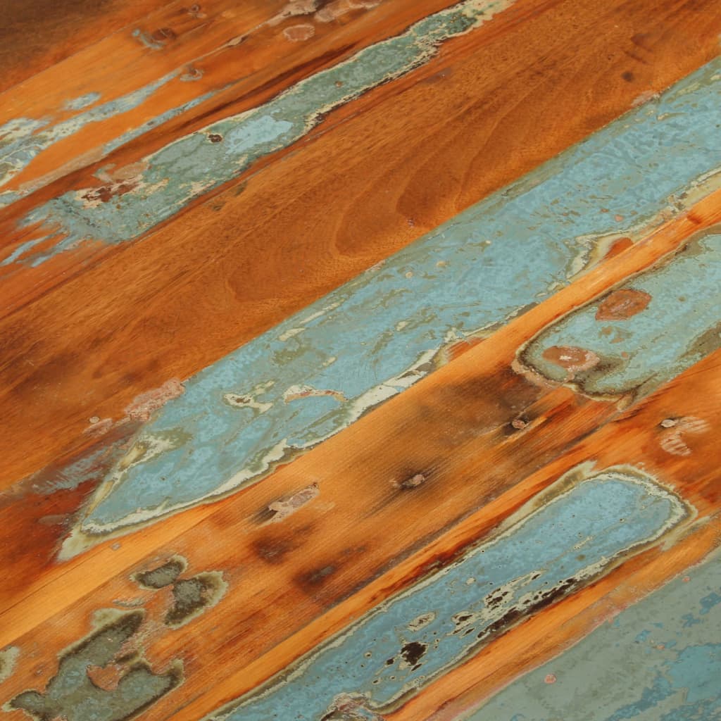 Mesa de centro 68x68x35 cm madeira recuperada maciça