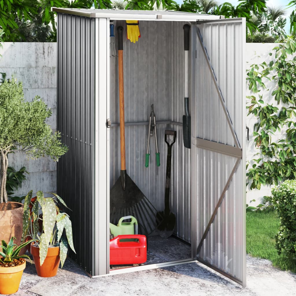Abrigo de jardim 118,5x97x209,5 cm aço galvanizado antracite