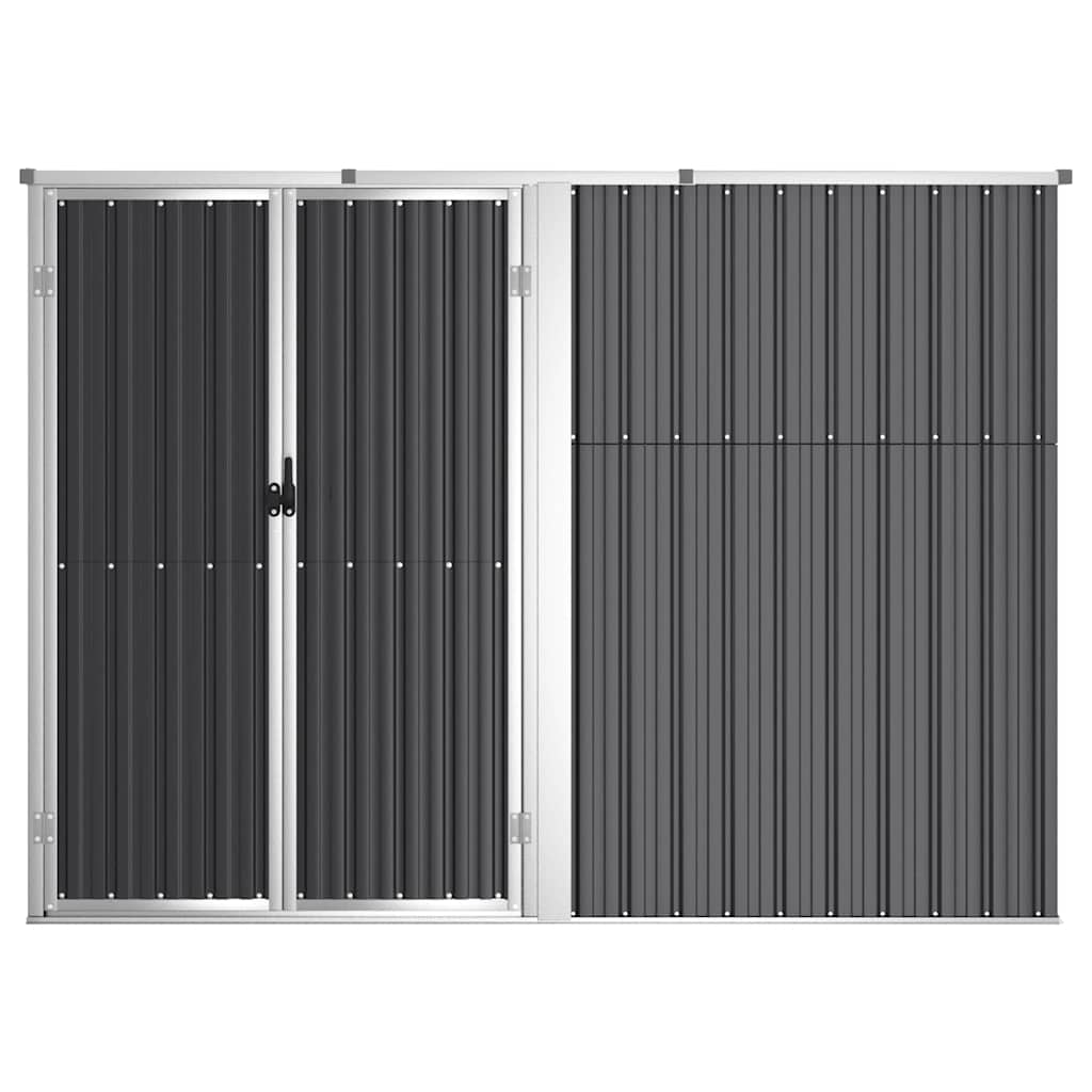 Abrigo ferramentas jardim aço galvanizado antracite