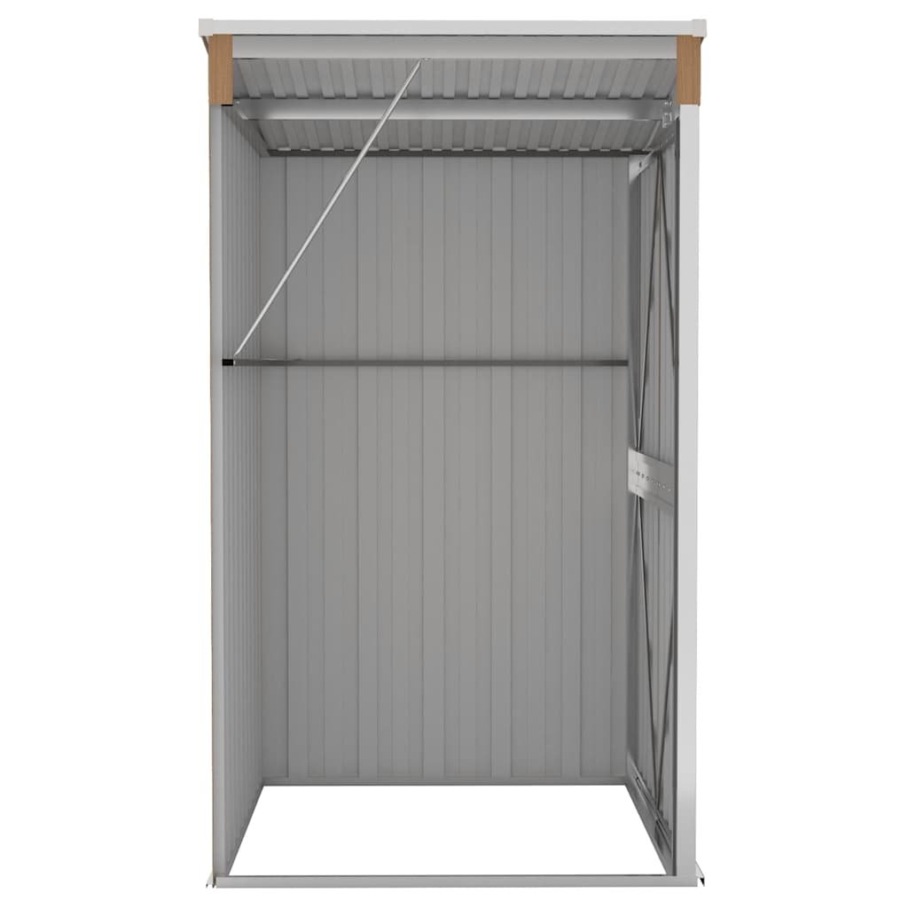 Abrigo suspenso p/ jardim 118x100x178 cm aço galvaniz. castanho