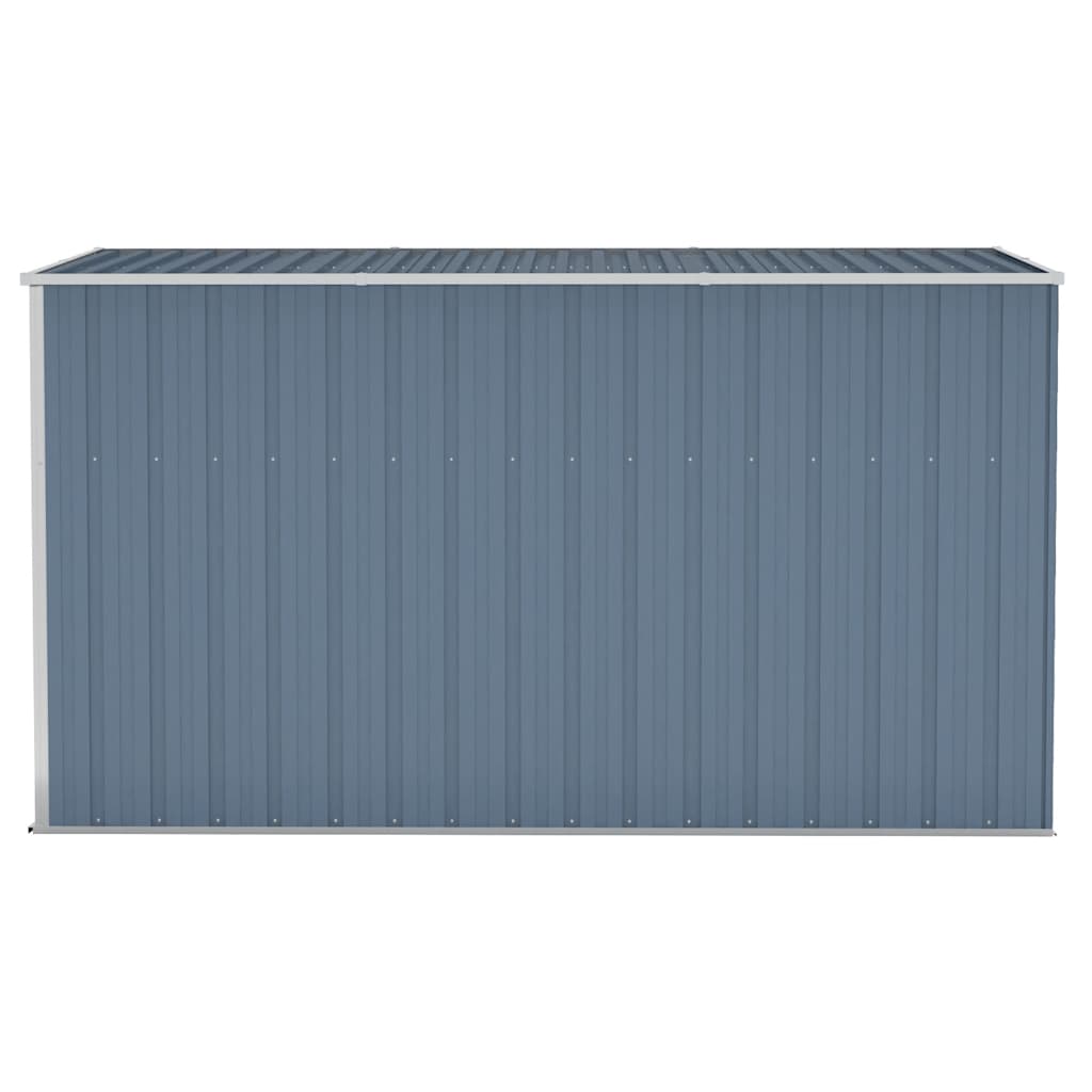 Abrigo suspenso p/ jardim 118x288x178 cm aço galvaniz. cinzento