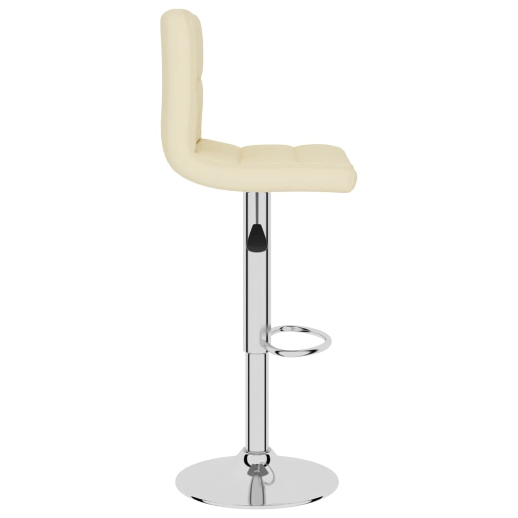 Banco de bar tecido cor creme
