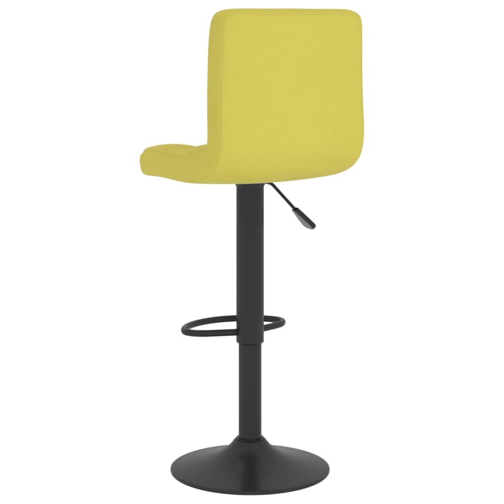 Bancos de bar 2 pcs tecido verde