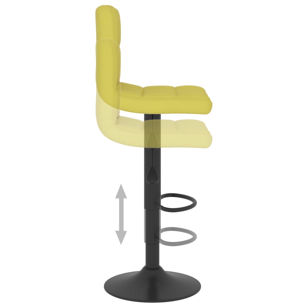 Bancos de bar 2 pcs tecido verde