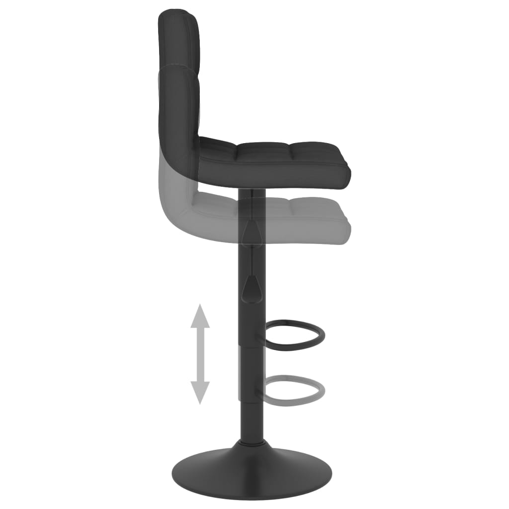 Bancos de bar 2 pcs tecido preto