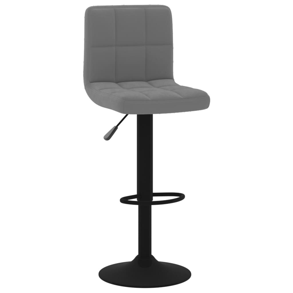 Bancos de bar 2 pcs veludo cinzento-escuro