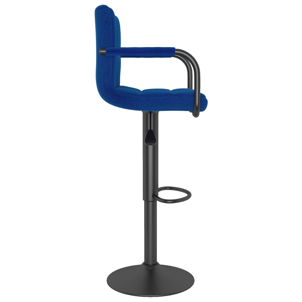Banco de bar tecido azul