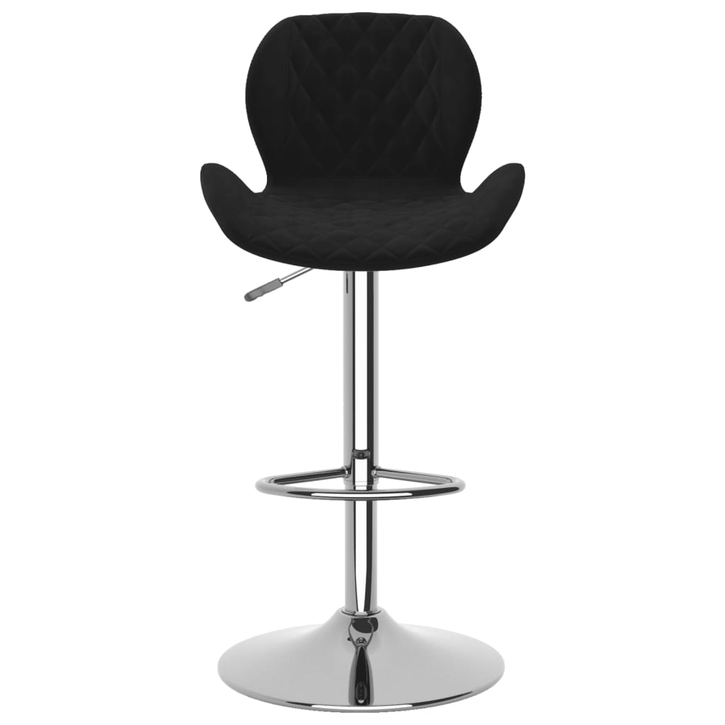 Bancos de bar 2 pcs veludo preto