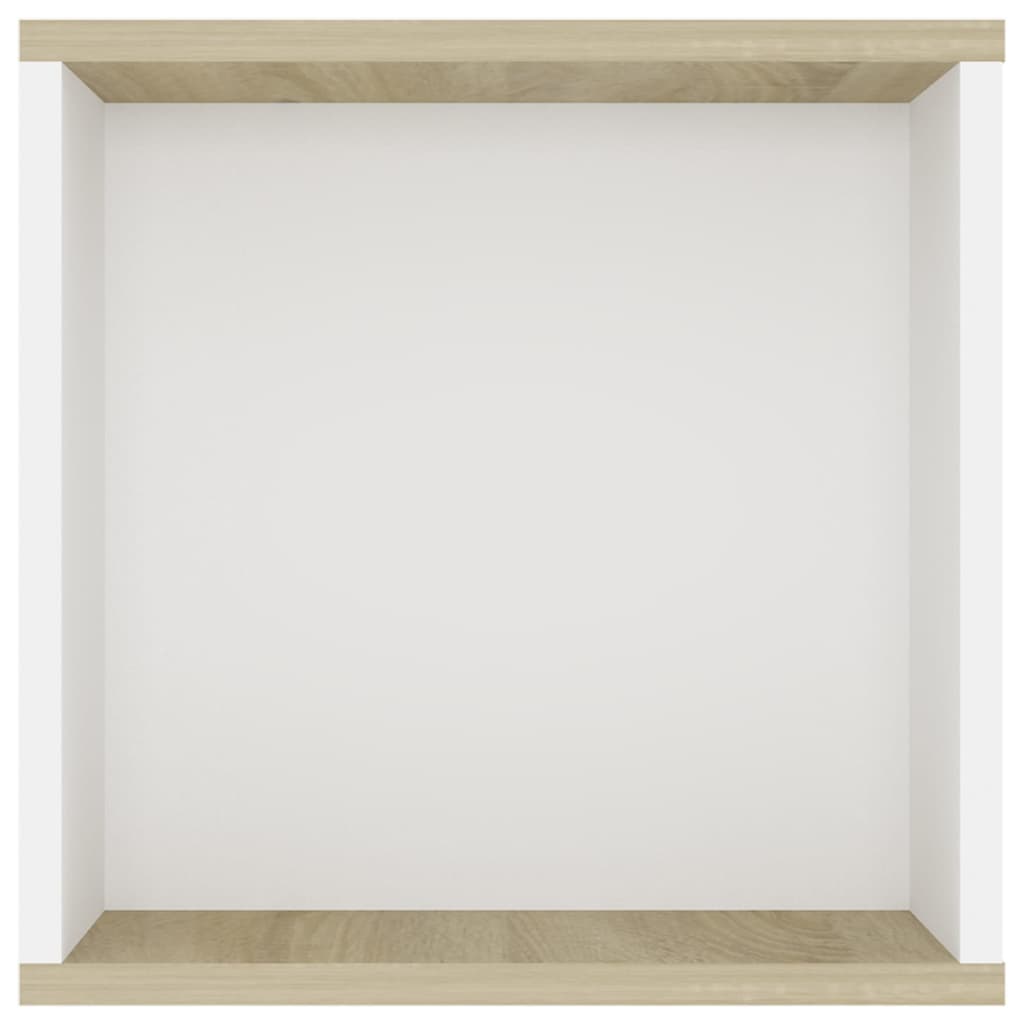 Armário de parede para TV 102x35x35 cm branco e carvalho sonoma