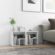 Mesas de cabeceira 2 pcs 40x30x40 cm derivados madeira branco